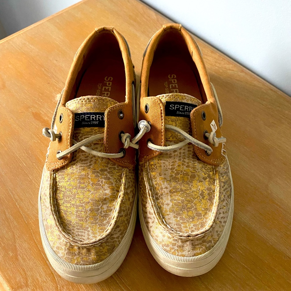 Women’s Sperry Top-Sider Crest Resort Python Linen Boat Shoes